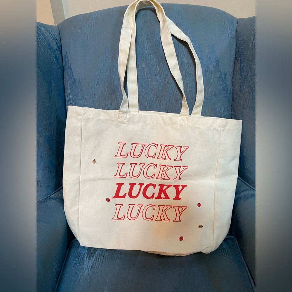 Kate Spade Canvas Tote with Ladybugs